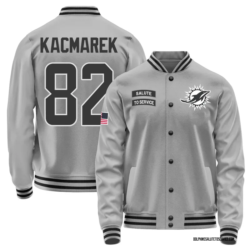 Men's Will Kacmarek Miami Dolphins Gray Salute to Service Performance Jacket